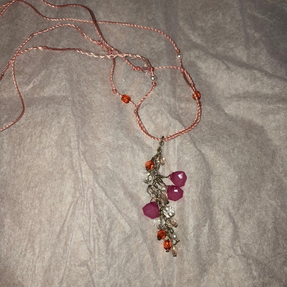 baked beads Jewelry String Beaded Necklace Poshmark